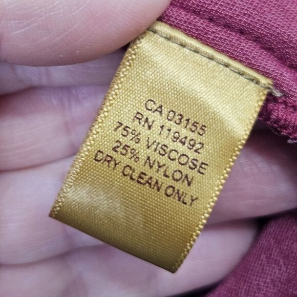 April Cornell Velvet Velour Sleeveless Magenta Dress M Boho‎ Cowl Neck Holiday - Picture 5 of 9